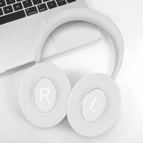 Reemplazo de Almohadillas de Gel Refrigerante para Bose Noise Cancelling Headphones 700 (NC700) - Tela de Seda Hielo, Espuma de Memoria para Máximo Confort - Blanco miniatura 5