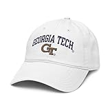 Georgia Tech Yellow Jackets Arch White Officially Licensed Adjustable Baseball Hat
