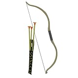 Edad recomendada: 18 años. P\'tit Clown 38003 - Arco de Indio con 3 Flechas y carcaj, 52 cm, Color Blanco