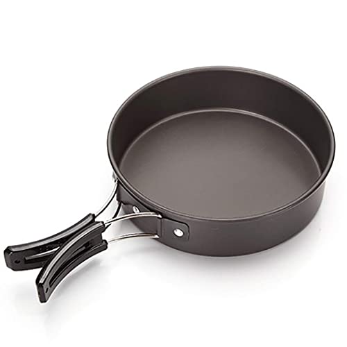 Image of 9PCS Outdoor Portable Camping Cookware Set for 2-3 Persons - Multicolour