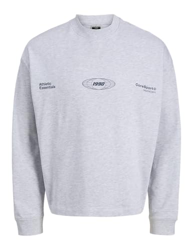 JACK & JONES Junior Jcosignal Sweat Crew Neck Jnr, White melange, 164