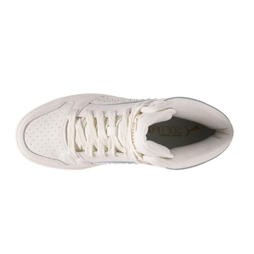 Image of PUMA Women's Rebound Layup Mid Shoes Warm White /Gold 10 Medium