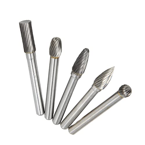 Set de 5 fresas rotativas tungsteno 6mm tallado miniatura 5