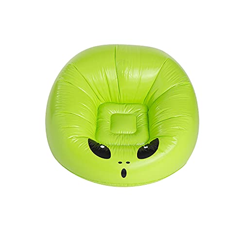 Fauteuil gonflable vert extraterrestre Fun Express pour décoration et assise de fête