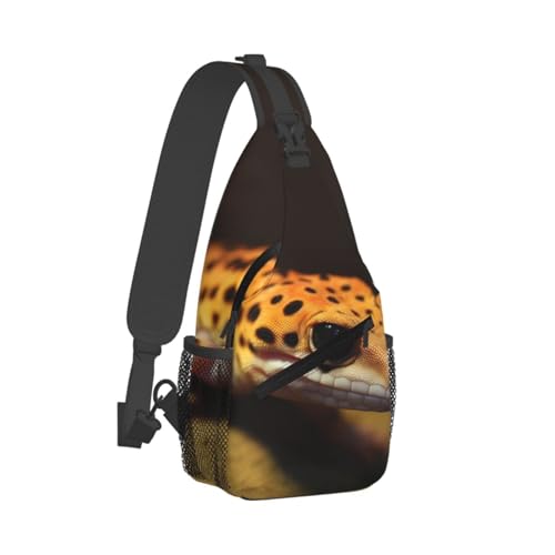 Bolso cruzado para hombre tipo bandolera estilo leopardo miniatura 2