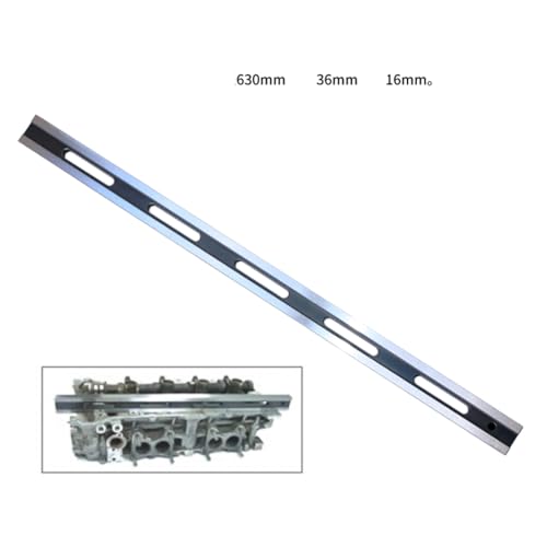 KTTOOL 24 Inch Machinist Precision Steel Straight Edge Tool with Complimentary Feeler Gauges for Checking Cylinder Heads and Engine Blocks