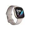 Fitbit-Sense-Advanced-Smartwatch-with-Tools-for-Heart-Health-Stress-Management-Skin-Temperature-Trends-WhiteGold-One-Size-S-L-Bands-Included Fitbit Sense Advanced Smartwatch with Tools for Heart Health, Stress Management & Skin Temperature Trends, White/Gold, One Size (S & L Bands Included)