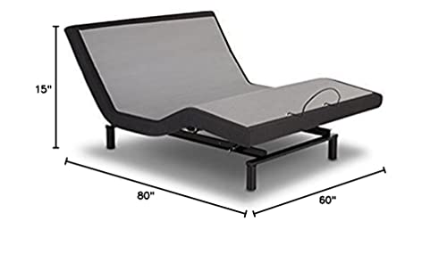 Idealbed Iescape Adjustable Bed Base With Wall Hugger Wireless Massage Night Light Anti-Snore Zero-G, Queen #TOP1