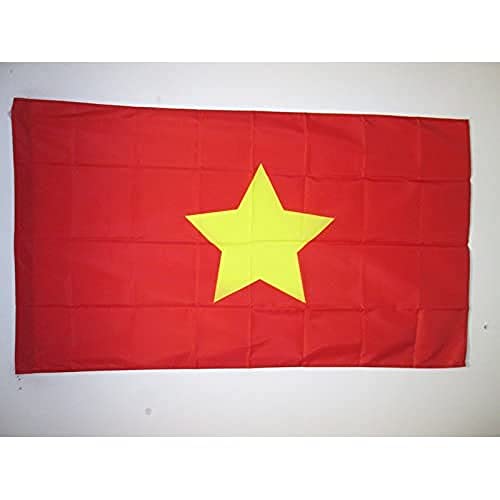 AZ FLAG, Viet Minh 1945-1955 Flag, 3x5 Ft, League for the Independence of Vietnam Banner with Sleeve, 100% Polyester