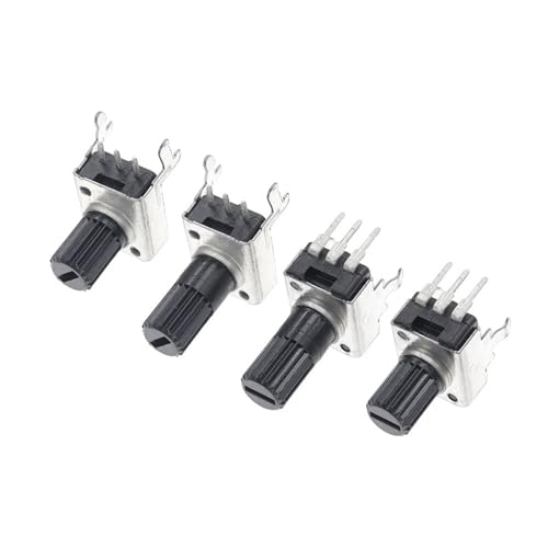Potenciómetro RV09 horizontal con eje de 15mm y resistencia variable kit de 10 unidades 4