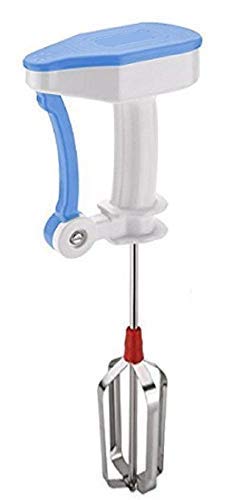 CROCMART Power-Free Manual Hand Blender with Stainless Steel Blades