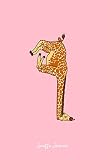 Giraffe Journal: Dot Grid Journal - Falling Giraffe Funny Long Neck Animal Puns Jokes Humor Gift - Pink Dotted Diary, Planner, Gratitude, Writing, Travel, Goal, Bullet Notebook - 6x9 120 pages