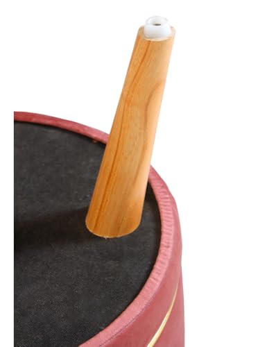 Image of Pouffes Sitting Stool for Living Room, Puffy Wooden Ottoman | Round Pouffe for Living Room & Bedroom | Pouf for Office & Home Decoration & Modern Seating Stool (Stool-Gajri)