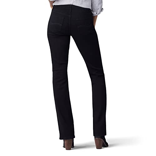 Lee Women's Flex Motion Regular Fit Bootcut Jean, Black, 12 Short #TOP2