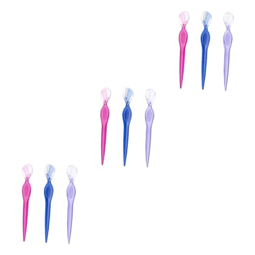 OSOLADY 3sets Stainless Steel Eyebrow Razor Kit Trimmer Scissors for Women Brow Beauty Makeup Tools Portable for Travel 3pcs*3