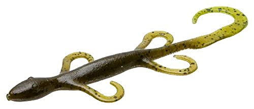 Zoom Bait 6-Inch Lizard Bait-Pack of 9 (Green Pumpkin Chartruese)