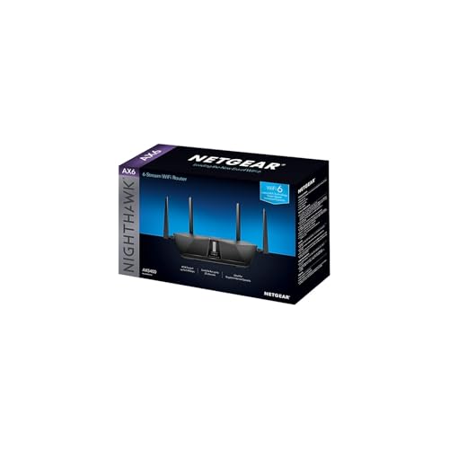 Image of NETGEAR Nighthawk 6-Stream AX5400 WiFi 6 Router (RAX50) - AX5400 Dual Band Wireless Speed (Up to 5.4 Gbps) | 2,500 sq. ft. Coverage