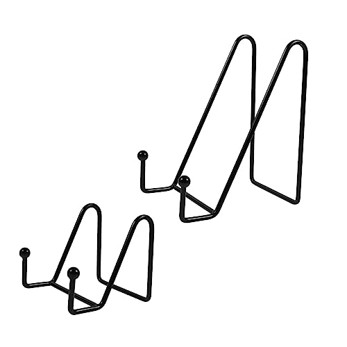 OFFSCH Bookcase Holder Display Bookshelf Photo Holder Metal Shelf Rustic Decor Folding Design