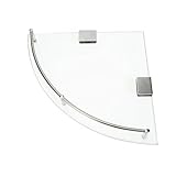 Étagère de : son design contemporain et épuré en fait un accessoire pratique pour ranger vos affaires tout en apportant une touche d'élégance à votre salle de bain d'angle