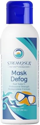 Stream2Sea Reef Friendly Mask Defog, Non-Toxic and Biodegradable Formula, Great for Scuba Divers, Ski Goggles, Sports Masks and Safety Goggles. 2 Ounces