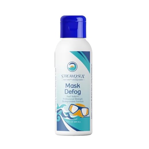 Stream2Sea Reef Friendly Mask Defog, Non-Toxic Anti-Fog Natural Formula, Great for Scuba Diver, Ski-Goggles, Sports Masks and Safety Goggles 60 ml