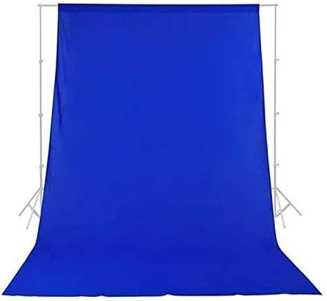 DigiX Polyester Wrinkle Resistant Background Cloth for Photo Studio and Outdoor Photography Backdrop Lekera Cloth 8x12ft with Carry Bag (Blue)
