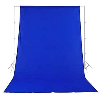 DigiX Polyester Wrinkle Resistant Background Cloth for Photo Studio and Outdoor Photography Backdrop Lekera Cloth 8x12ft with Carry Bag (Blue)