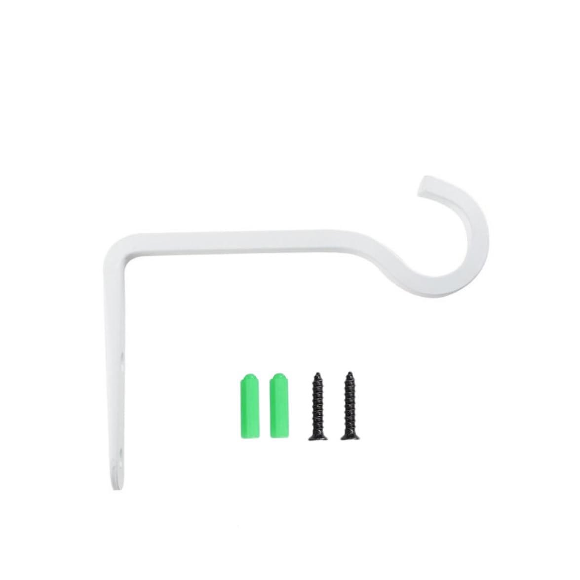 Faroby Plant Hanger Bracket 6inch Metal Wall Hanging Hook with Screws for Lanterns Planter White