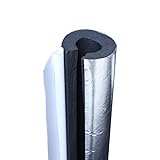 YUE Verdickte Aluminiumfolie Gummi Kunststoff Isolierung Rohrmanschette, Solar/Wasserleitung/Feuerrohr Frostschutzisolierung Baumwollmanschette, Länge 95cm, 1 STK (Size : 60mm/2.36in)