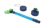 Mazama Universal Fit Accessory Kit for Soft Collapsable Water Bottles Quick Connect Cap, Replacement Straw with GYZR Bite Valve Streaming Flow Option - Hiking Running Travel Trail Bike
