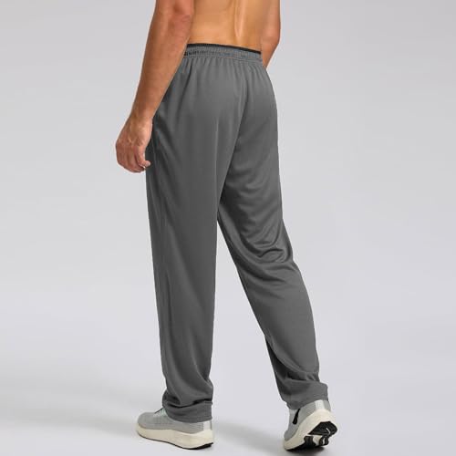 WENKOMG1 Mens Track Sweatpants, Casual Workout Running Joggers Stretch Quick Dry Hiking Sweatpants with Pockets, S-2XL2