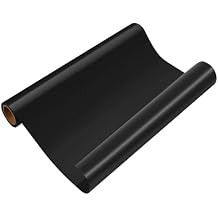 Drydiet Non Slip Material Roll 16 Inch x 3 Ft Non Slip Silicone Grip Material Roll Cut to Size Mat for Baking Counter Drawer Table Eating AidsBlack