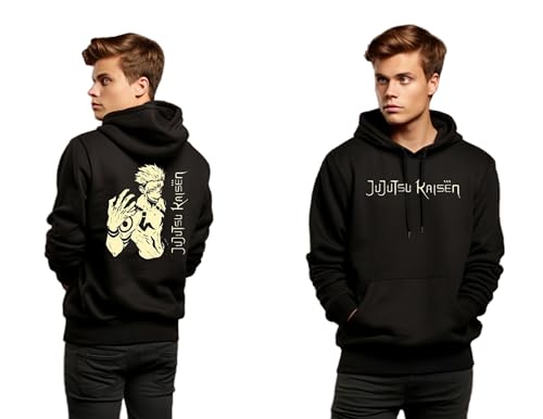 Image of Be Crazy Anime Printed Black Hoodie /Graphic Printed Hoodie /Hoodie for Men & Women /Warm Hoodie /Unisex Hoodie