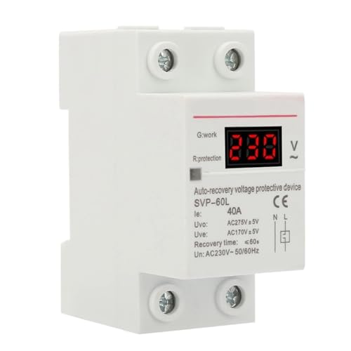 Protection surtension et sous-tension 40A 230V sur rail DIN pour tableau