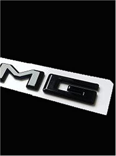 PGHRNE Autocollant De Garde-Boue De Coffre De Voiture avec Logo Chromé Noir pour Mercedes Benz W176 A45 C63S AMG A45 C63 E63S 2017+ (nom De Couleur : AMG) (AMG) Cover