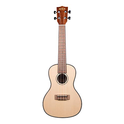 Ukulele Kala Concert KA-SCG Epicea – Acajou (+ housse) - Les Beatles, Paul McCartney, John Lennon, RIngo Starr, George Harrison Ukulele Kala Concert KA-SCG Epicea - Acajou (+ housse)