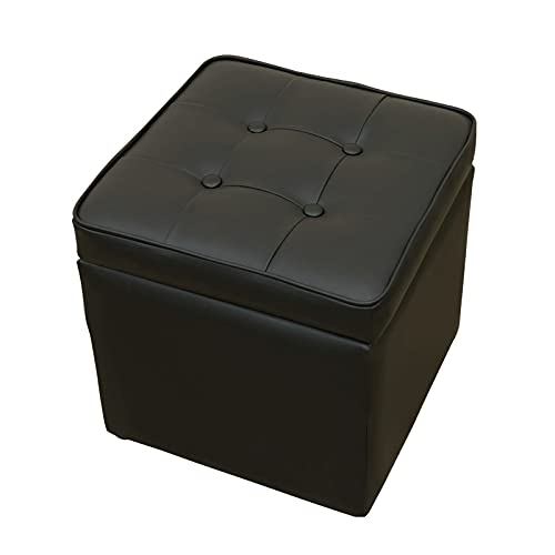 Amazon｜CORO 収納スツール 一人用 オットマン ブラック HSW