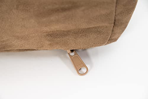 Big Barker Sleek Orthopedic Dog Bed - 7” Dog Sofa Bed For Large Dogs W/Washable Microsuede Cover - Sleek Elevated Dog Bed Made In The Usa W/ 10-Year Warranty (Sleek, Large, Khaki) #TOP1