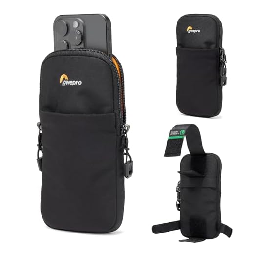 Lowepro ProTactic CS Phone III, Profi-Smartphone-Tasche, kompatibel mit ProTactic-Kamerarucksack 350/450 III, modulares System für Smartphones bis 6 Zoll, Mobiltelefontasche, Innenmaße 17 x 2 x 9 cm