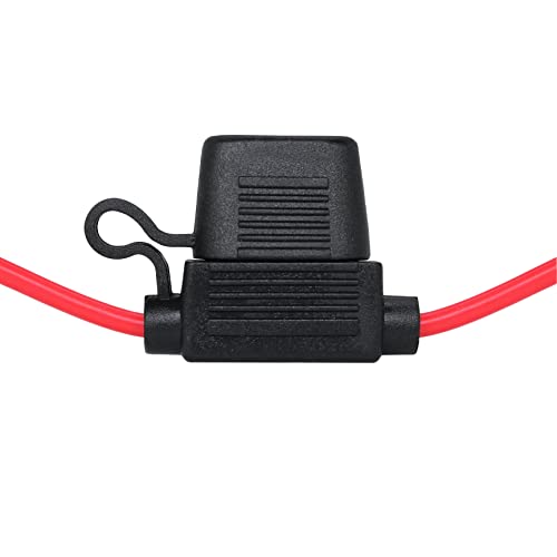 Vantronik Waterproof Inline Fuse Holder 10 Pack For Standard Fuse, Ul1015 14 Gauge Awg Wire 12 Inches, For Ato Atc Medium Blade Plug-In Fuse #TOP4