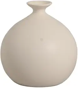 Vaso Maia Grande Decorativo de Cerâmica para Sala e Mesa Off White