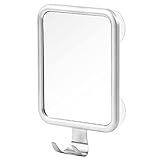 Lunmore Shower Mirror Fogless for Shaving, Rectangle with 4 Suction Cups Fogless Shower Mirror with...