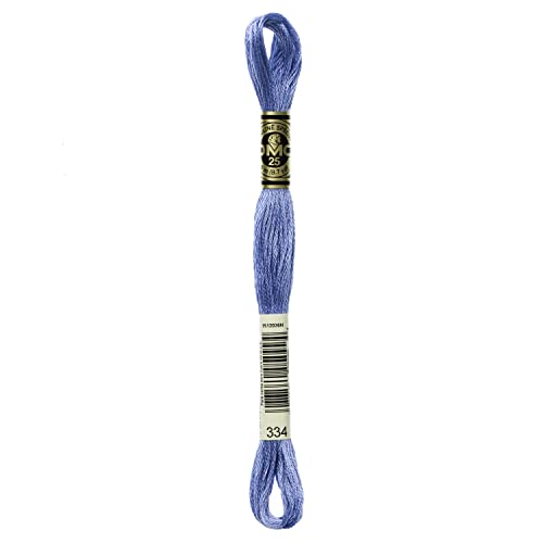 Image of DMC 6-Strand Embroidery Cotton Floss, Medium Baby Blue