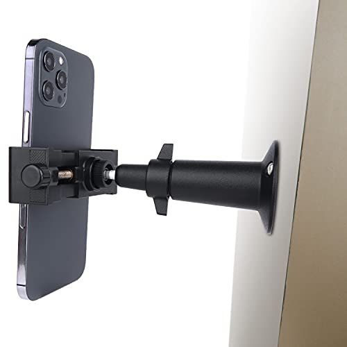 iTODOS Wall Mount Phone Holder Bracket with 360°Adjustable Mount for iPhone/Nexus/LG Smart Phones and GPS Navigator,Compatible with 3.5~6.5inch Width