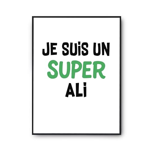 Poster Ali 2 Otshirt pour une décoration murale de salon unique
