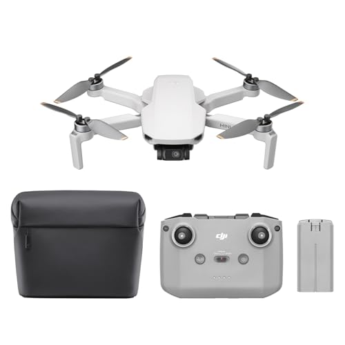 Pack DJI Mini 4K con cámara, dron con cámara 4K UHD, menos de 249 g, estabilización en 3 ejes, transmisión de vídeo a 10 km, regreso automático, 2 baterías para un tiempo máx. de vuelo de 62 min