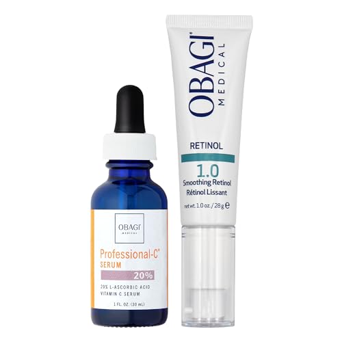 Obagic Professional-C 20% Vitamin C Serum (AM) & Retinol 1.0 Crea...