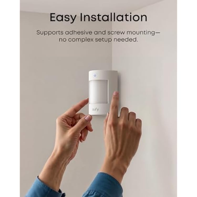 eufy Motion Sensor E20, Pet-Friendly Detection to Reduce False Alarms, Extended 5-Year Battery Life, Easy and Versatile Installation, Requires HomeBase 2, 3, Mini, or Pro