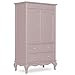 Evolur Aurora Armoire, Queen, Dusty Rose