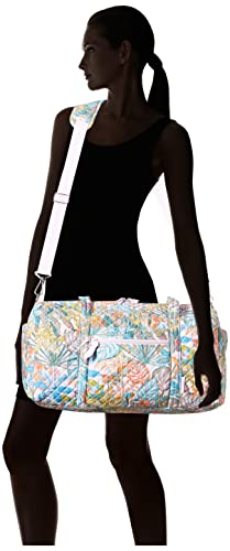 Vera Bradley Women's Medium Travel Duffel Bag, Rain Forest Canopy-Recycled Cotton, One Size
